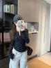 Schlankes Pullover-T-Shirt im koreanischen Stil mit Henry-Kragen und langen Ärmeln für Damen - Vielseitiges Basic-Shirt für Herbst und Winter