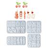 Multipurpose Cherrys Shaped Earring Mould Flexible Sturdy Silicone Accessory for Easy Release and Diverses Sizes
