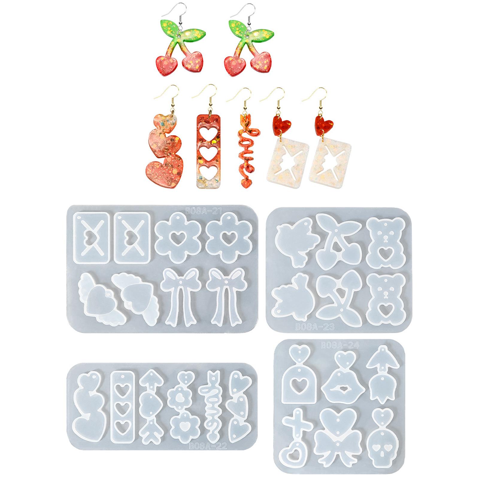 

Sturdy Silicone Cherrys Pendant Mould Craft Supplies for Jewelry Making High Temperature Resistant Crafting Tool