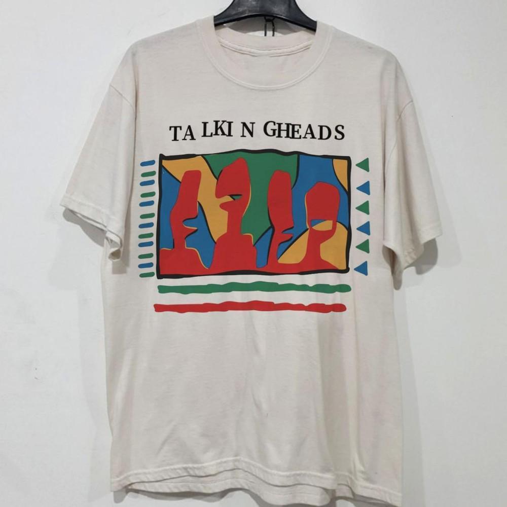 Talking Heads Band 90s White Short Sleeve Unisex T shirt All Size S5XL Unisex T-Shirt XL