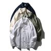 Japanisches Retro Baumwoll-Leinenhemd Herren Langarm Frühjahr und Herbst Jacke Export Herren Freizeit Leinenmischung Hemd