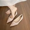 Weiwei Girl 201-1 Summer Fairy Style Women's French Flat Pointed Toe Shoes for Skirt Matching