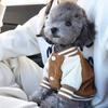 Warm Pet Baseball Jackets Comfortable Dog Sweatshirt Two-Legged Dog Clothing Spring Autumn Wear