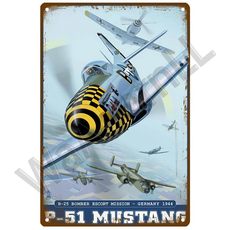 

Винтажные металлические вывески, пластина для самолета, ретро жестяная вывеска, истребитель, самолет, металлическая табличка, живопись, украшение для гостиной, дома, стены 20X30CM