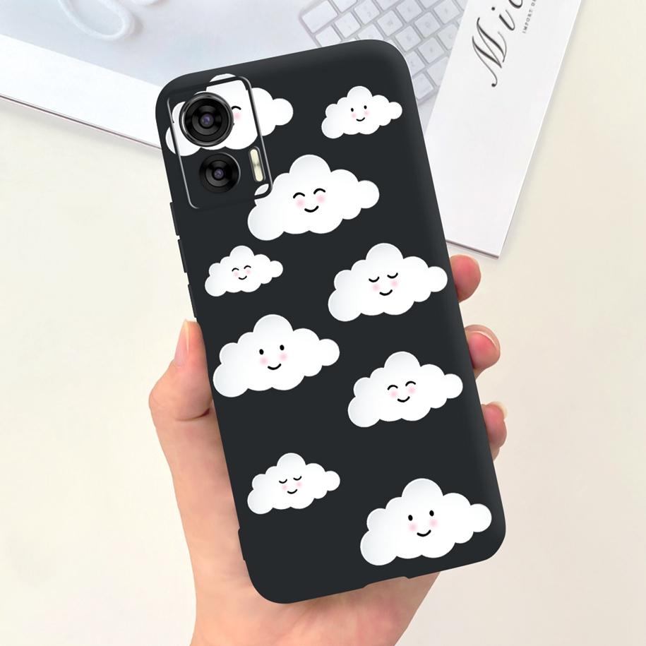 For Motorola Edge 30 Neo Case XT2245-1 Cute Cartoon Cat Painted Bumper Soft Silicone Cover For Motorola Edge 30 Lite 2022 Fundas