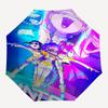 1pc Outdoor Umbrella with Intricate Anime Characters, Automatic Opening/Closing, Portable Tri-Fold Design, 8-Rib Iron Frame - Perfect for Fans, T