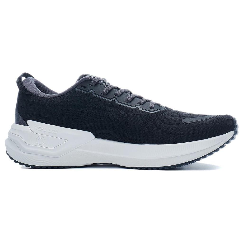 Li Ning Yue Ying 3.0 Pohodlná tkanina TPU tlumení nárazů Protiskluzová podpora Nízkoprofilové běžecké boty Pánské tenisky Černá ARHT019-10