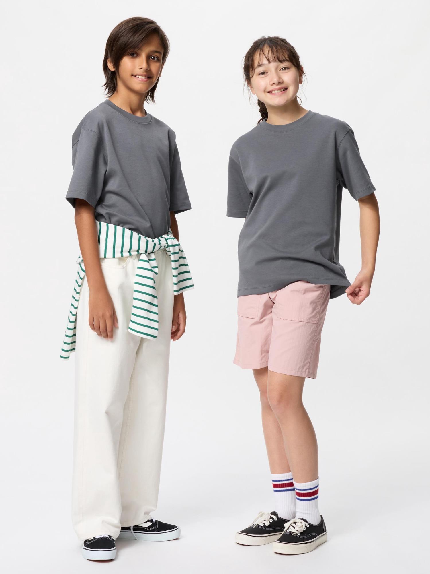 

Детская футболка с круглым вырезом Uniqlo Kids Airism CoTTon 07 GRAY/KIDS 110