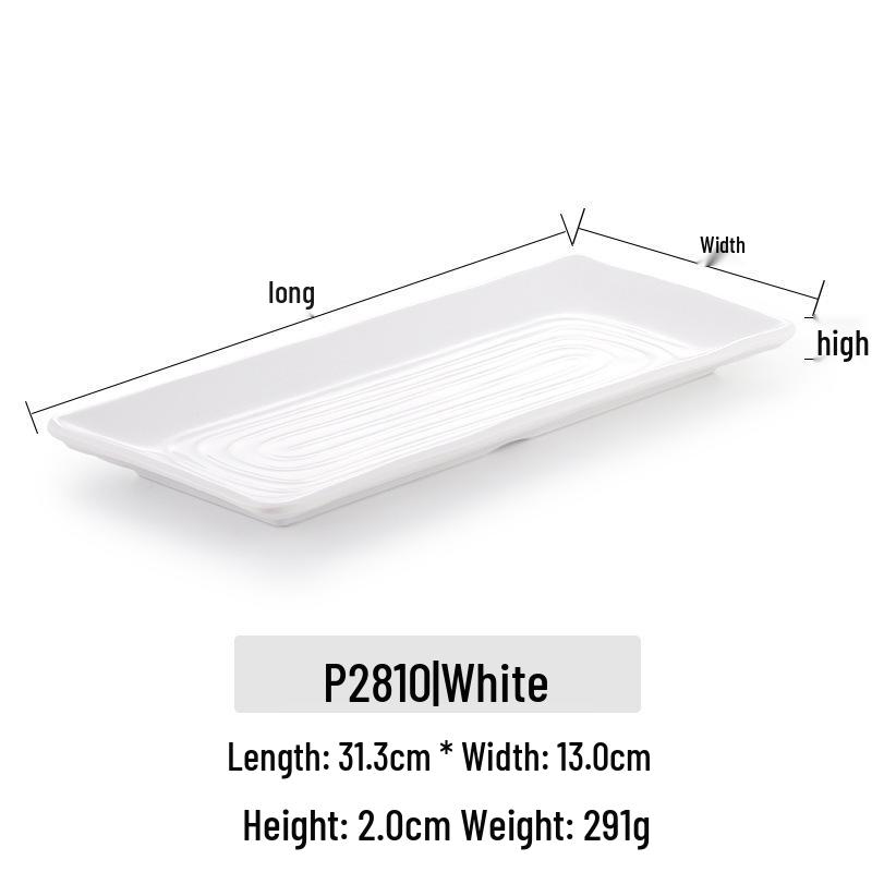 Kaibaiya Melamine Rectangular Sushi & BBQ Tray