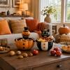 Ciotola per Dolci di Halloween a Forma di Zucca per Conservare Snack per la Festa