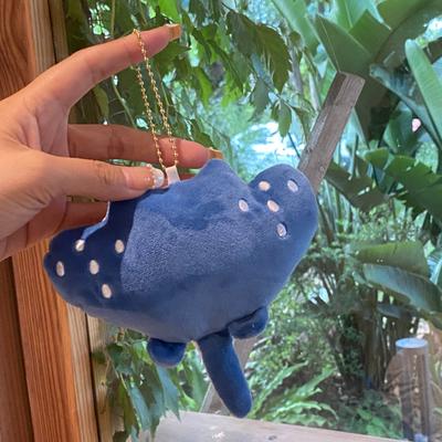 Creative Keychain Plush Pendant Cartoon Marine Animal Devil Rays Doll Plushies Ornament Keychain Pendant Toy