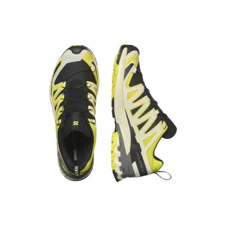 SALOMON XA Pro 3D V9 Bequeme Stoßdämpfung Langlebig Niedrig geschnittene Laufschuhe Herren Laufschuhe Schwarz Gelb 474686