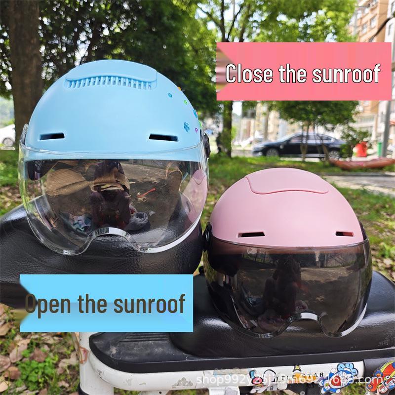 Electric Vehicle Safety Helmet for Kids (Ages 3-9) - Sun Protection for Boys & Girls