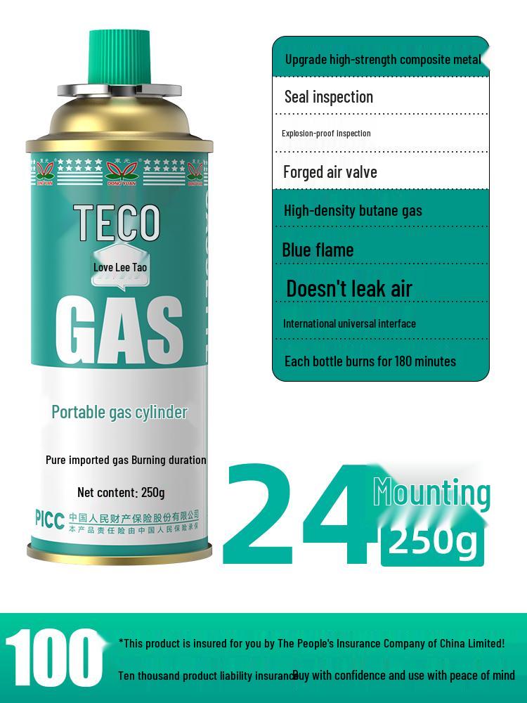 Explosion-Proof Portable Gas Stove with LPG Canister for Outdoor Use