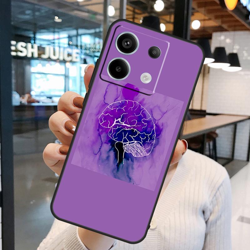 Anatomia Mózg Etui Dla Xiaomi Redmi Note 11 9 10 12 13 14 15 Pro Plus Redmi 15 15C 10C 12C 13C 14C Pokrowiec