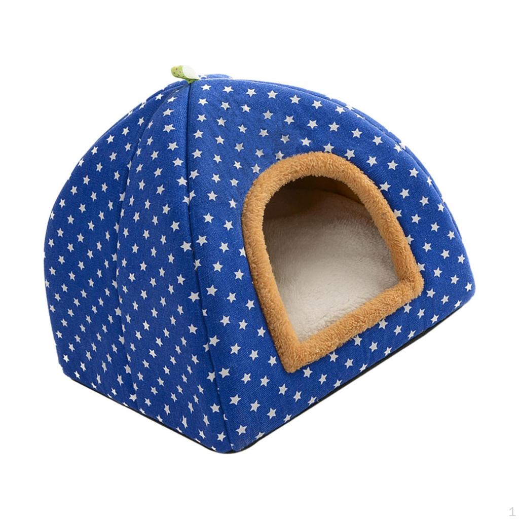 Cat House Pet Tent, Cave Bed, Autumn Winter Inner Cushion Mongolian Yurt Indoor Kennel Dog Bed