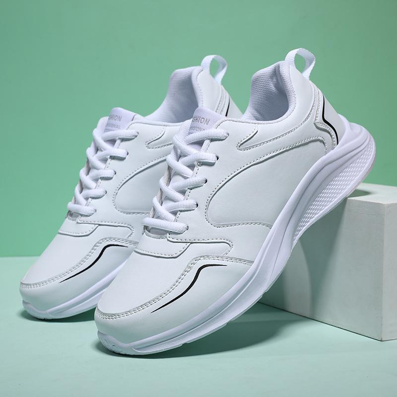 

Autumn and winter leather soft-soled lightweight sneakers women s fleece warm cotton shoes non-slip and wear-resistant running casual shoes women 41