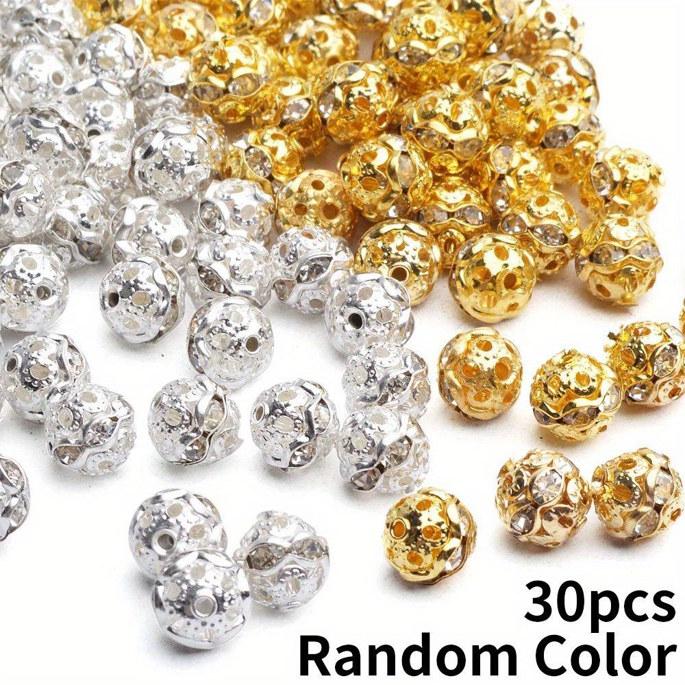 

10/20/30 шт., сплав, материал, 8 мм, декоративные бусины, разделительные бусины, круглые диско-бусины, бижутерия с разделительными бусинами, процесс изготовления ювелирных изделий, россыпные бусины Random Color 30pcs