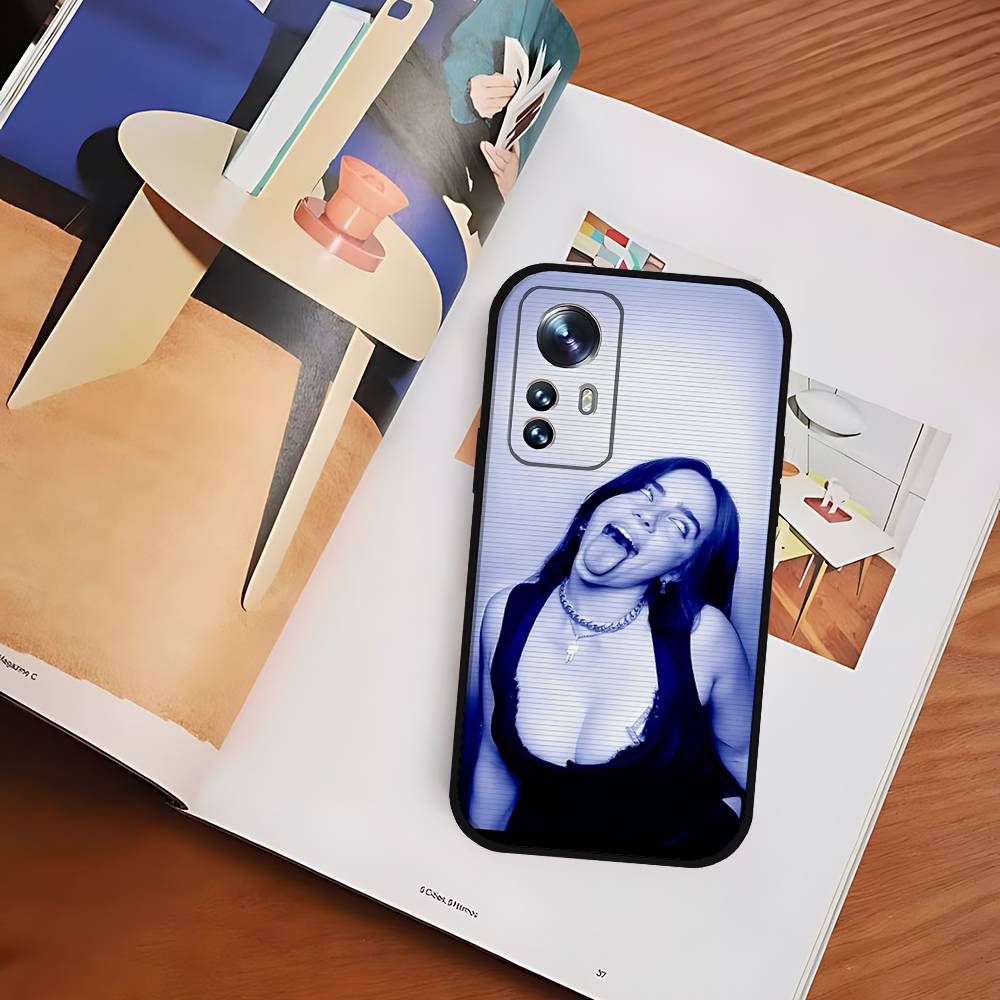 American Classic Female Singer Slim Black Shockproof Phone Case: Snug Fit For Xiaomi 12,11,12S Ultra & Redmi Note 11,10T,9,9A,8P