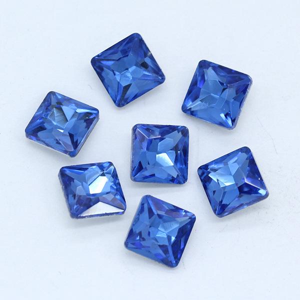 Multi-Colored Square Crystal Glass Gems – Decorative Artificial Stones for Clothing, Shoes, and Packaging