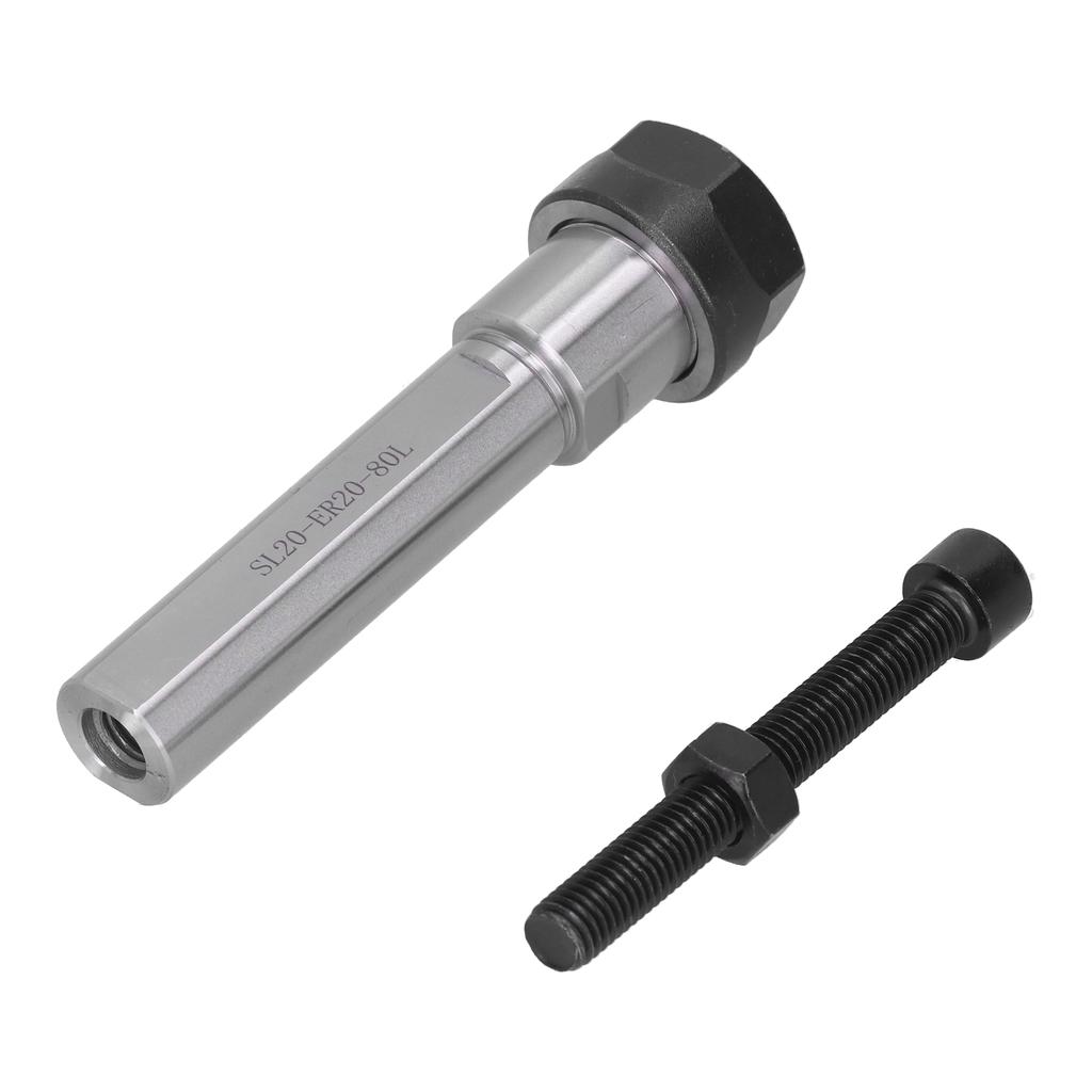 Collet Chuck Holder Straight Extension Rod CNC Lathe Machine Floating Tapping Tool SL20?ER20?80L