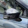 For Kia Carnival   ABS Carbon/ Black Car Rearview Side Mirror Cover Wing Cap Exterior Door Housing Trim Adhesive Sticker