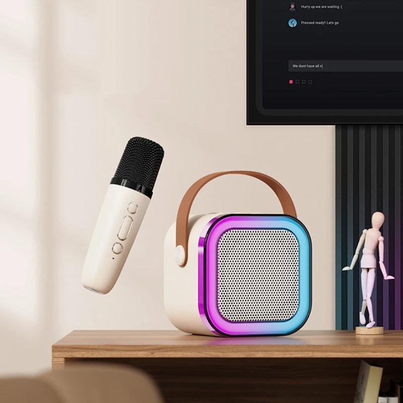 2026 New Professional Singing Bluetooth Atmosphere Column Speaker High-end Ktv Karaoke Microphone Bluetooth Audio Wireless Mic