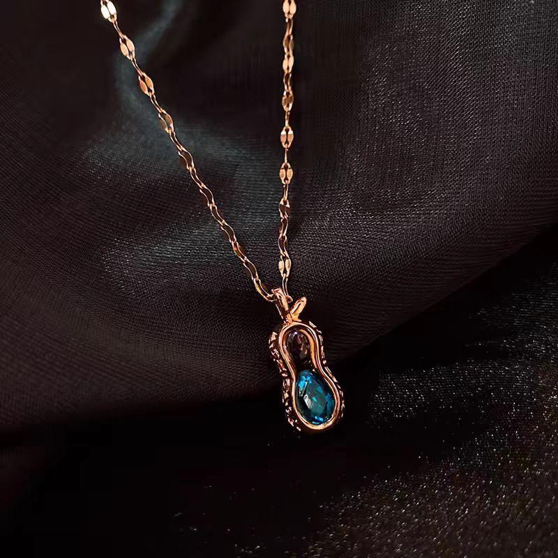 Mode personalisierte Titan Stahl Schlüsselbein Halskette für Frauen Damen