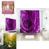 Lebhafter 3D-Muster Duschvorhang mit wasserdichtem Polyesterstoff für elegante Badezimmer