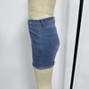 European & American Women's Handmade Ripped Light Blue Loose Denim Shorts