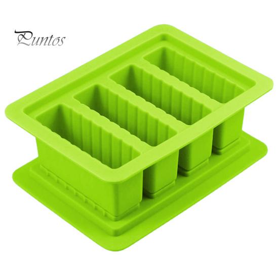 

Силіконова форма для масла з кришкою Харчова антипригарна форма для шоколаду для трав яного масла свічок торта Велика порожнина Багаторазовий контейнер для зберігання зелений