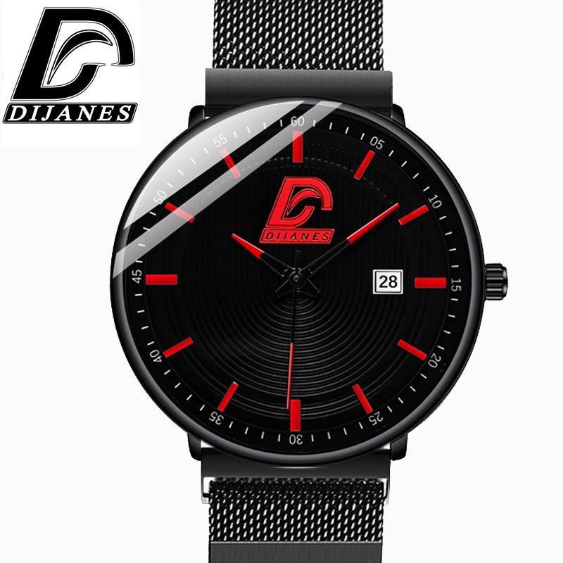

Fashion Simple Watch Men s Stainless Steel Watch Quartz Watch Men s Casual Business Calendar Watch чорний/білий