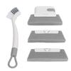 Window Groove Cleansing Set Detachable Washable Remove Dirts Track Cleaner Brush for Home Car