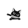 Brooch Playful Cat Unique Black Cat Design Charming Accessory Crafted From Alloy Durable