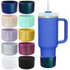 Mermaid Silicone Boot Wear Resistant Protective Cover Anti-Slip Water Bottles Bottom Sleeve for Stanley 40oz Cup Accessories