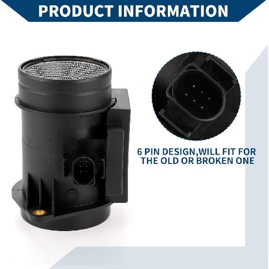 No.023906461 Car Mass Air Flow Sensor Assembly for VW Transporter T4 2.5 1998-2003 / Inner/Durable / 1 Pcs