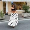 Hepburn Style French Elegance Polka Dot A-line Midi Skirt - Autumn Fashion, Loose Low-Waist Design for Women