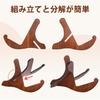 CAHAYA Guitar Stand for Acoustic and Electric Guitars (Product Number 007426069-0001) - Foldable, Easy-to-Assemble, Multi-Purpose Wooden Guitar
