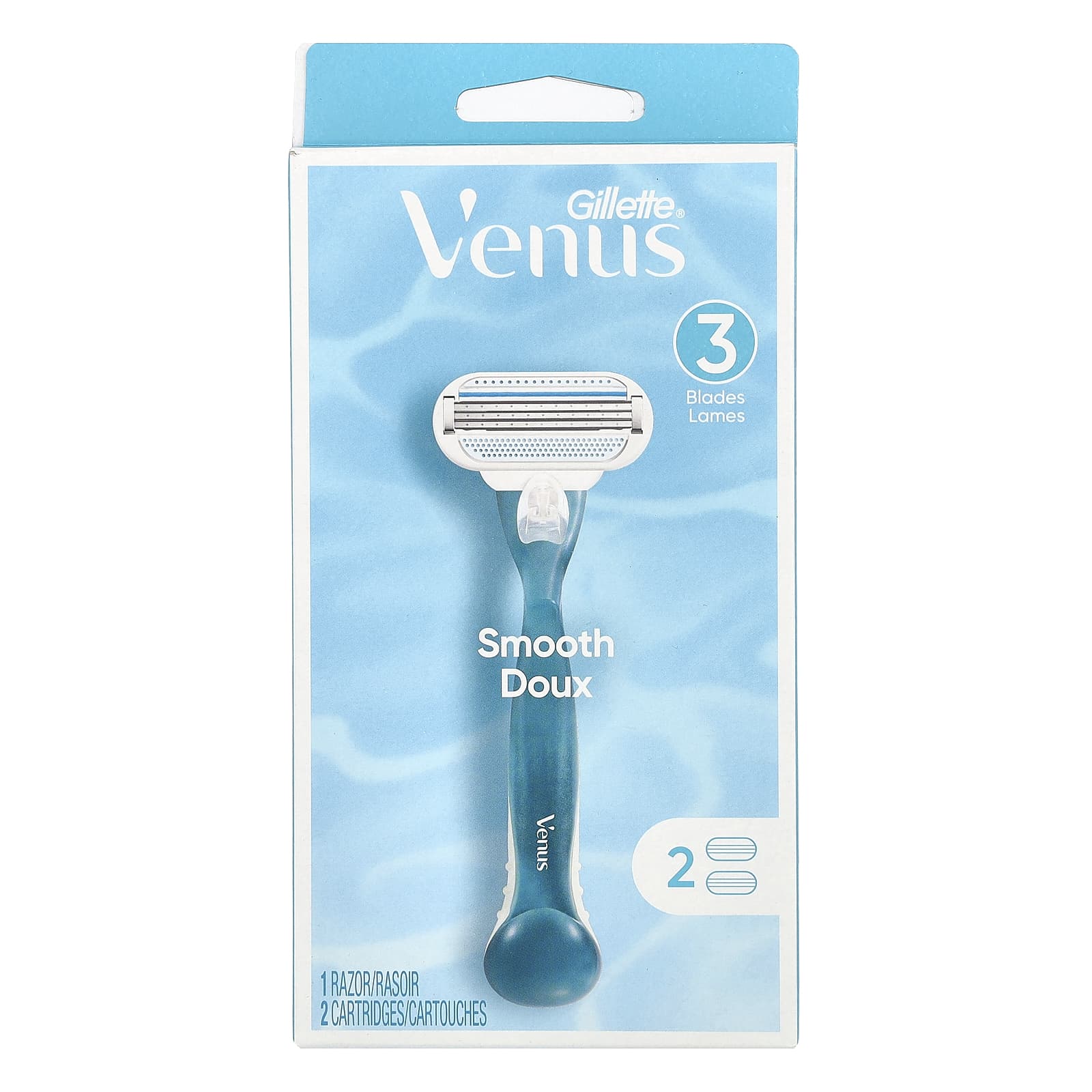 

Gillette, Venus, Smooth, 1 лезо + 2 картриджа