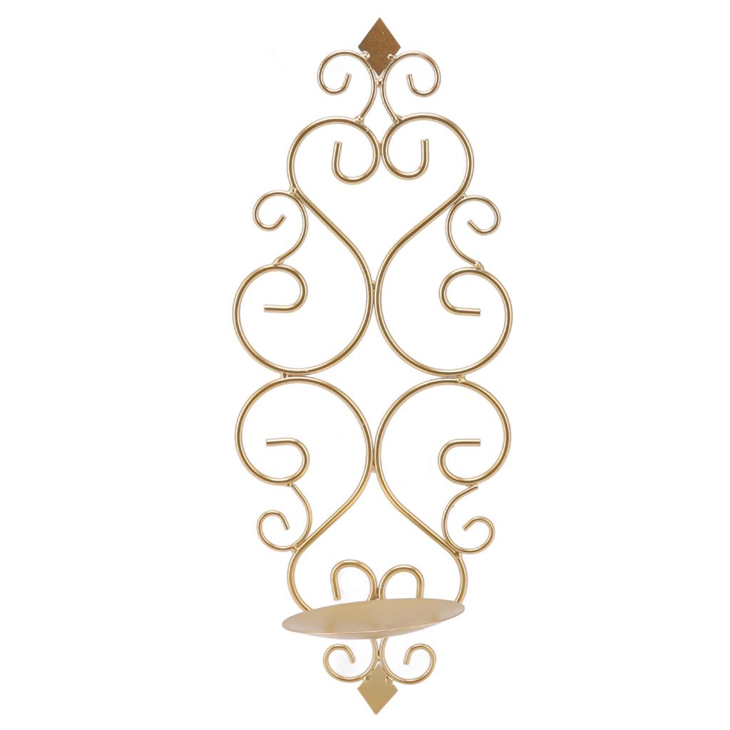 Ljusstake Järn Ljusstake Vikbar Väggmonterad Bas Vägglampa Heminredning för Rum Metall Guld