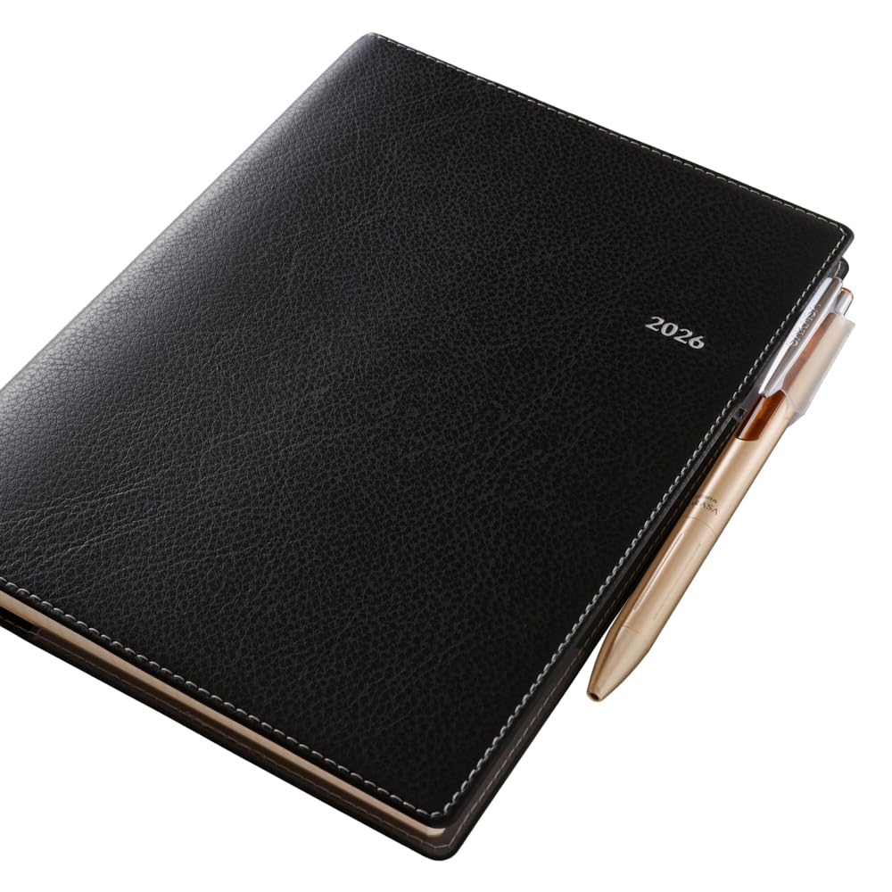 NOLTY April 9669 Planner, 2026, Start, A5, Weekly, Ecrit, Memo, Black,