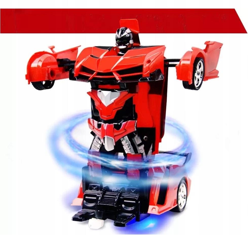 Samochód Zdalnie Sterowany Czerwony Robot Autobot