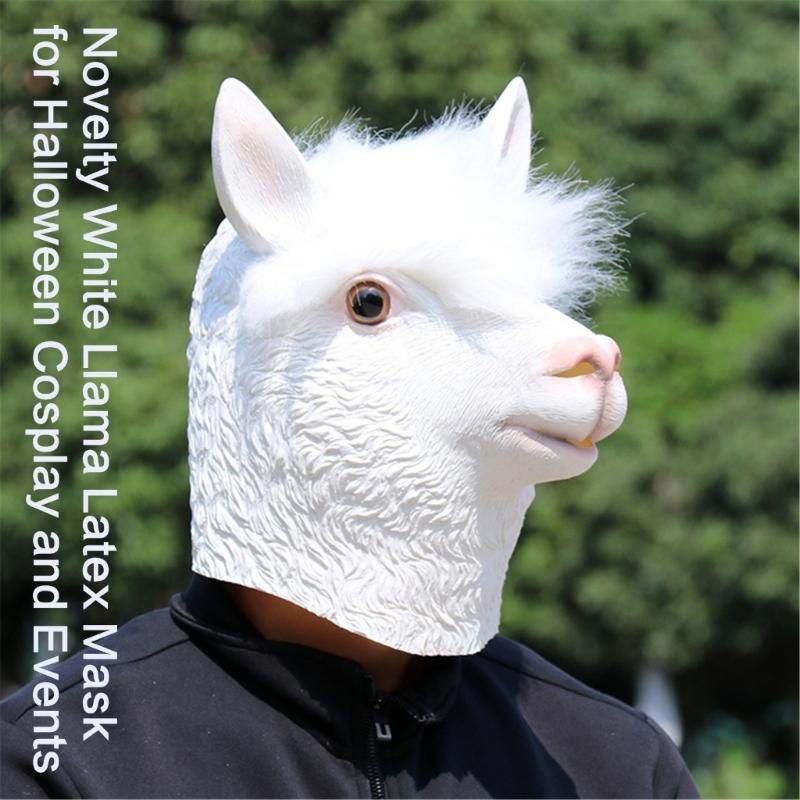Halloween Sheep Cosplay Mask, Sheep Full Head Mask Costume Halloween Cosplay Costume For Women Man Cosplay Party