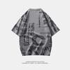 Pure cotton summer men's loose short-sleeved T-shirt tops half-sleeved round neck half-sleeved T-shirt