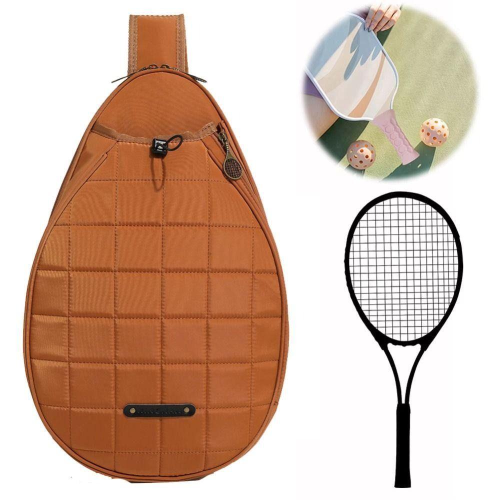 Zipper Closure Tennis Crossbody Backpack Waterproof Tennis Racket Bag  Outdoor Sports