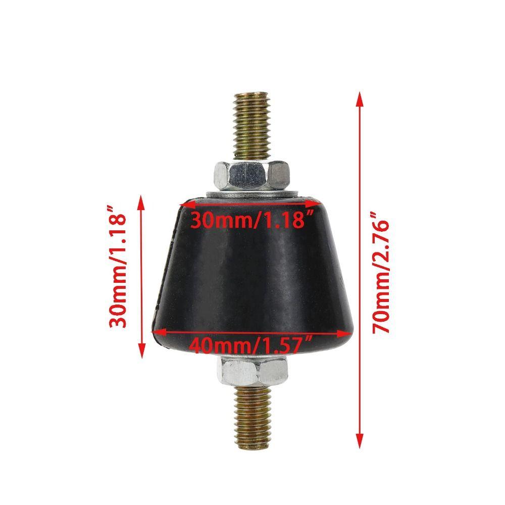 M10 Rubber Studs Shock Absorber Anti-Vibration Isolator Mounts 4 Pack Rubber Cylindrical Vibration Isolation Mount For Air Compressors Garage Pump Car Motor Diesel Engines With 8pcs Non Slip Nuts - View #9