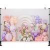 LS Butterfly Garden Backgrounds Cake Smash Kids Adult Photography Props Child Baby Balloon Decors Photo Backdrops