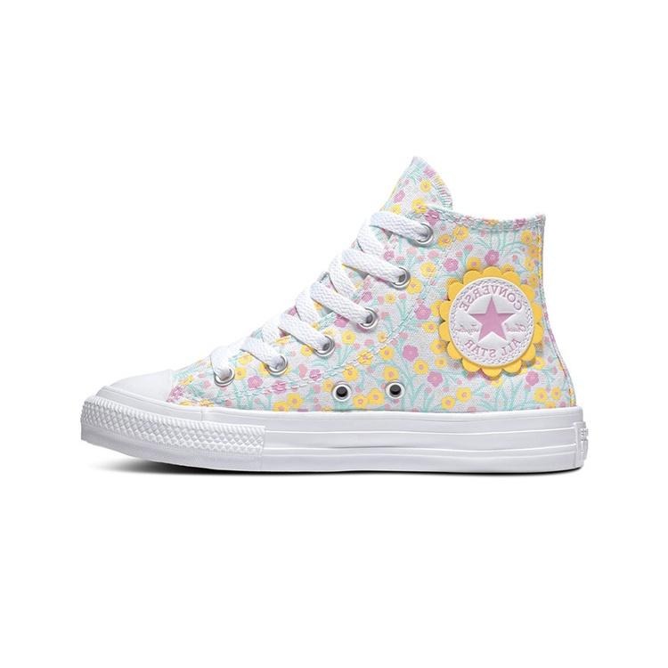 (PS) Converse X Ditsy Floral Chuck Taylor All Star 'Cream Pink' Kids' 666875C