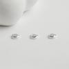 S925 Geometric Crushed Silver Beads for DIY Bracelets & Necklaces