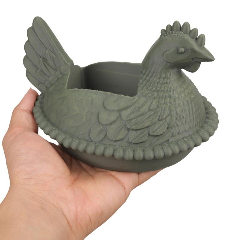 Decorative Chicken Soap Dispenser Holder Plastic Plant Pot Hen Planter For Farmhouse Bathroom Countertop Decoration